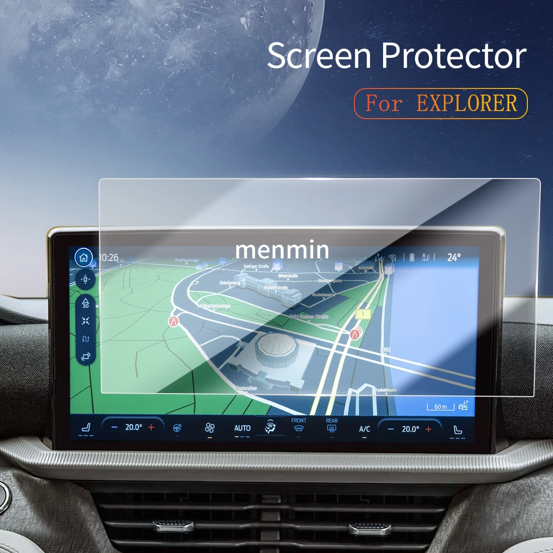 

Car Stickers Dash Carplay Mirror Screen Protector Display Tempered Glass Protective Vehicle For 24 Changan Ford EXPLORER
