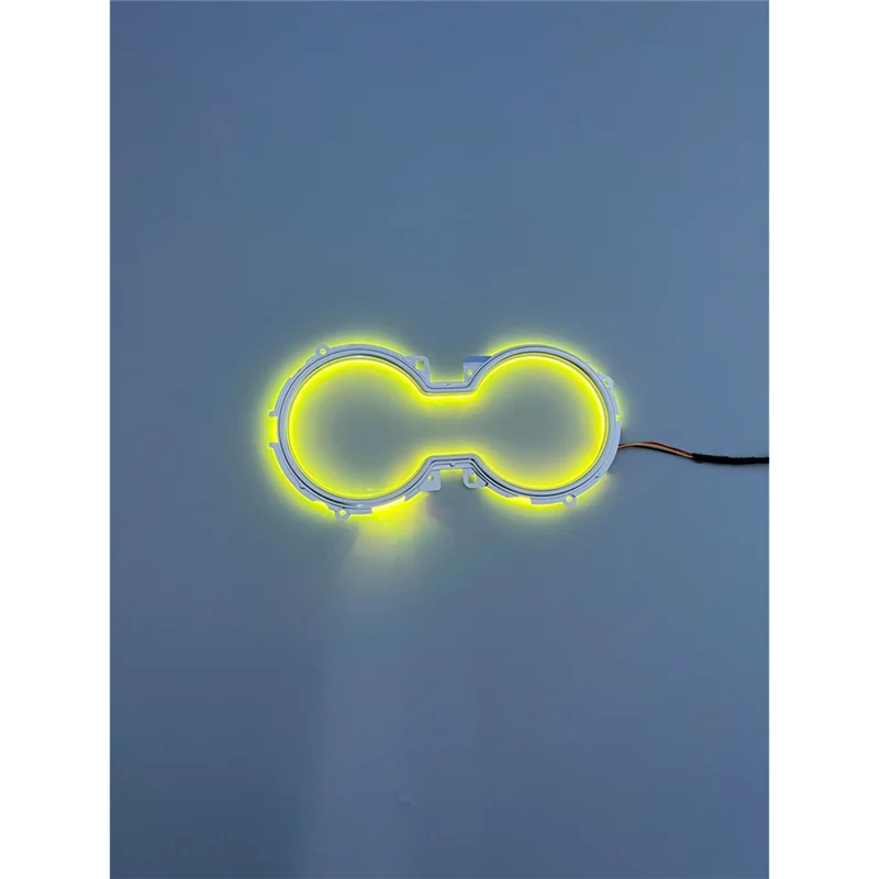 ABOK-لتويوتا كامري 2018-2023 64 ألوان LED حامل الكأس المركزي ضوء LHD الداخلية ديكور جو المحيطة مصباح #4