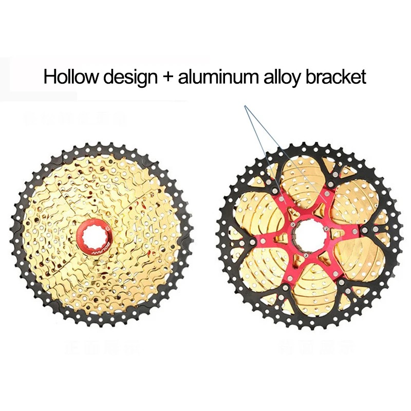 BOLANY 9/10/11 Speed Bicycle Freewheel Sprocket 11-32/42/46/50T Mountain Bike Cassette Flywheel 9V 10V 11V Mtb Cassette