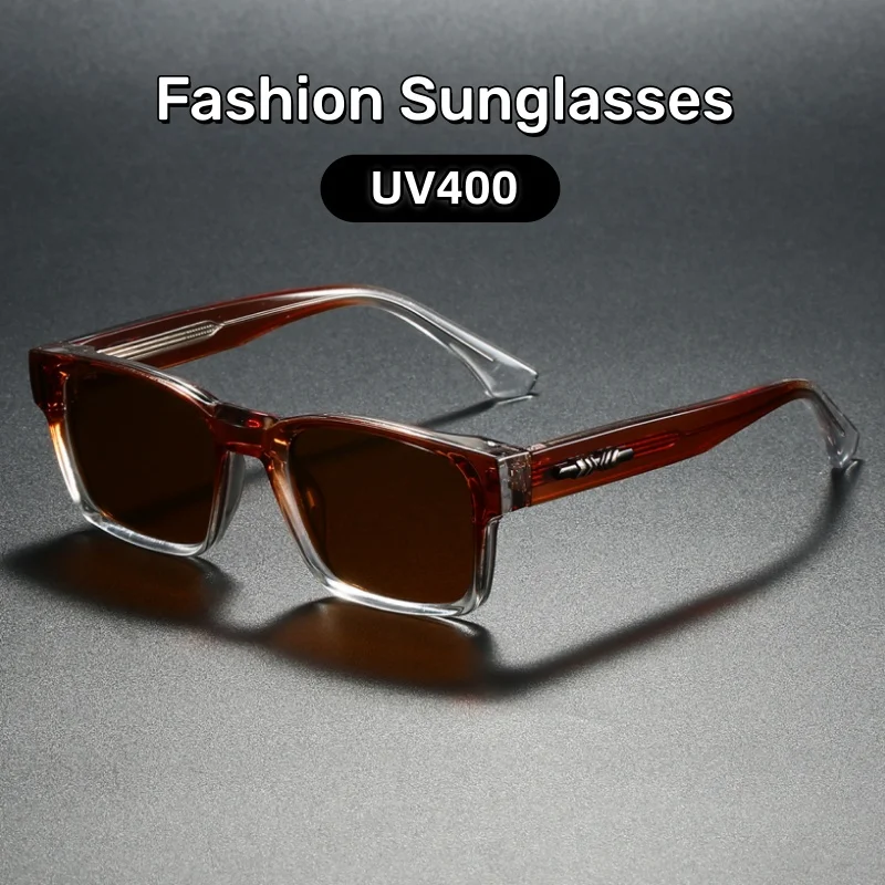 

Niche Personality Square Framed UV400 Sunglasses Travel Stage Performances Trend Walk The Show Ultraviolet-proof Glasses