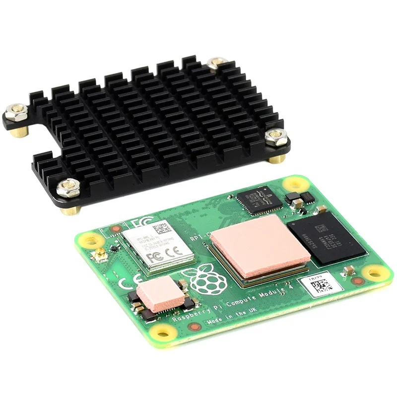 Dissipateur thermique en aluminium dédié pour Raspberry Pi Compute Tech 4, avec tampons thermiques, refroidissement passif pour carte CM4