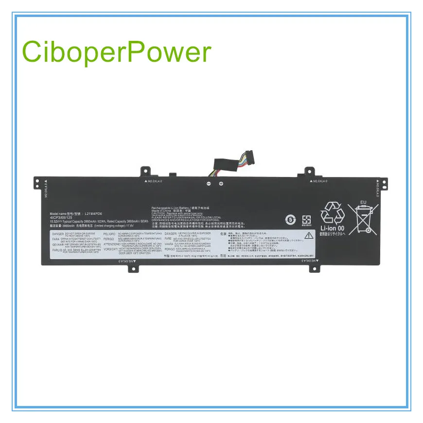 

L21M4PD6 L21M3PD5 Laptop Battery For 14 G4+ IAP ARA L21D4PD6 L21L4PD6 L21C3PD5 L21L3PD5 SB11E40205