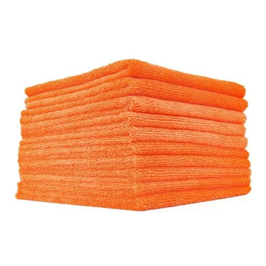 

Edgel 365 Microfiber Towels 10-Pack Premium 70/30 Blend, Profional Polishing, Wax Removal, Auto Detailing, 365gsm, 16in x 16in