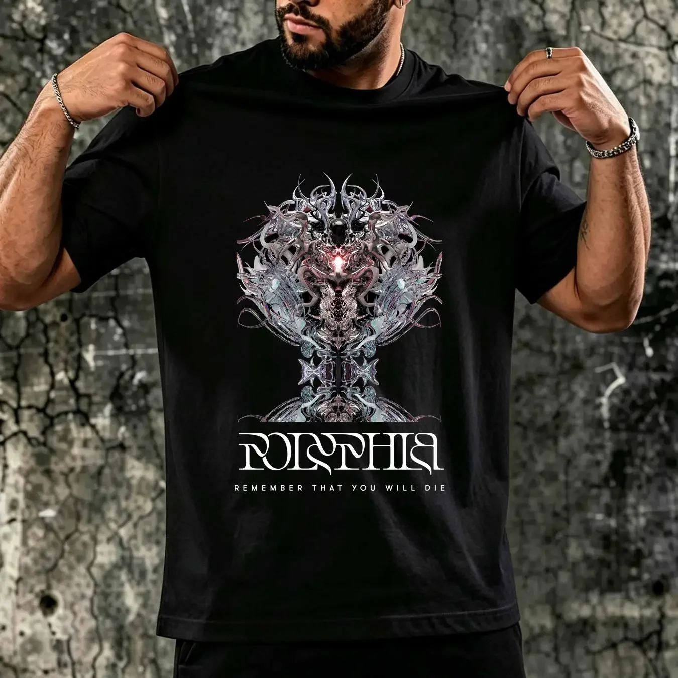 washed T Shirt Polyphia Remember That You Will Die Tour 2023 All Size S to 5XL TR1507 vintage Washed graphic Breathable