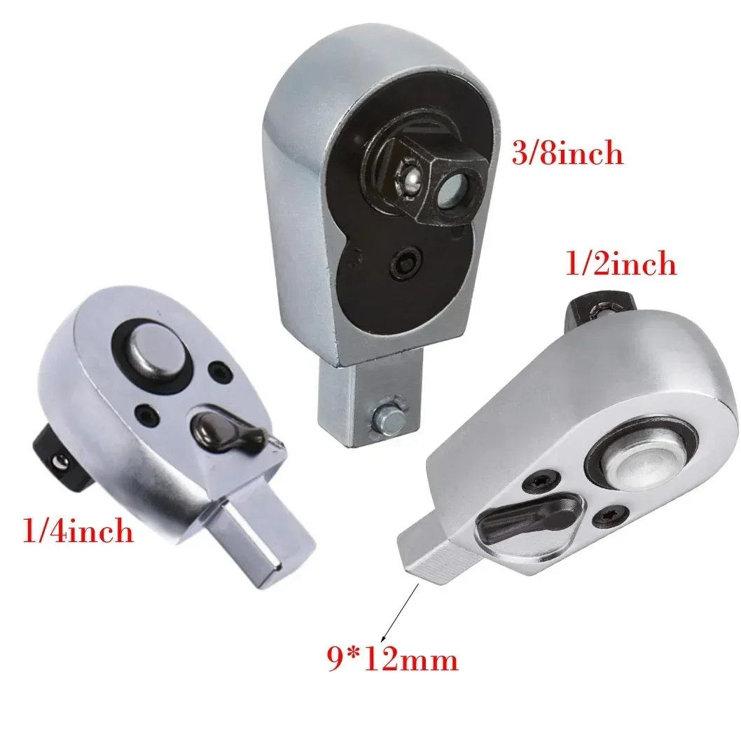 

9x12mm Open End Ratchet Torque Wrench Insert Ratchet Head Tool Removal Ratchet Auto Repair Tool Accessory Torque Wrench Set