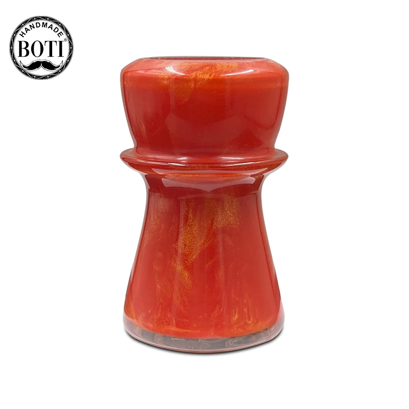 Boti Brush-Crimson Gold Blaze Resin Handmade Men's Morning Cleaning  Tools  High Quality Shaving Accept Customiza Shaving Brush