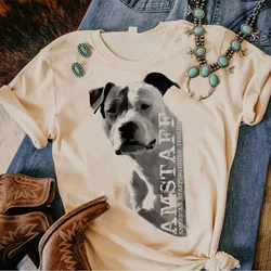 Amstaff t-shirts women funny graphic Y2K tshirt female graphic clothes