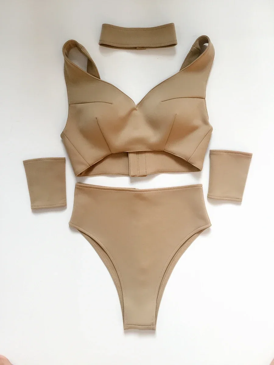 Sparkly Rhinestones DJ Bikini Outfit Sexy Pole Dance Bra Shorts Set for Bar Dancer Nightclub Party Show Performance Costume