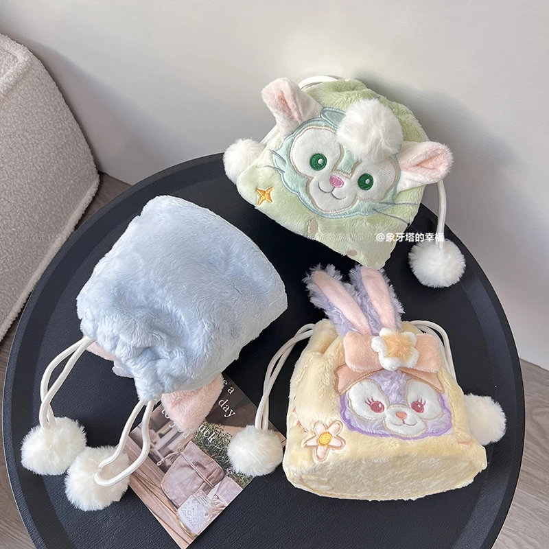 Lovely StellaLou LinaBell Gelatoni Plush Bag Cartoon Anime Drawstring Bag Coin Purse Candy Bag Cosmetic Bag Girl