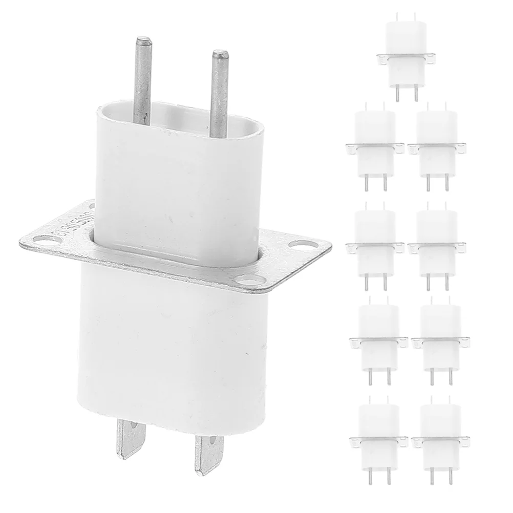 10 Pcs Microwave Oven Magnetic Socket Plate Replacement Door Handle Switch Key White LED Light Bulb