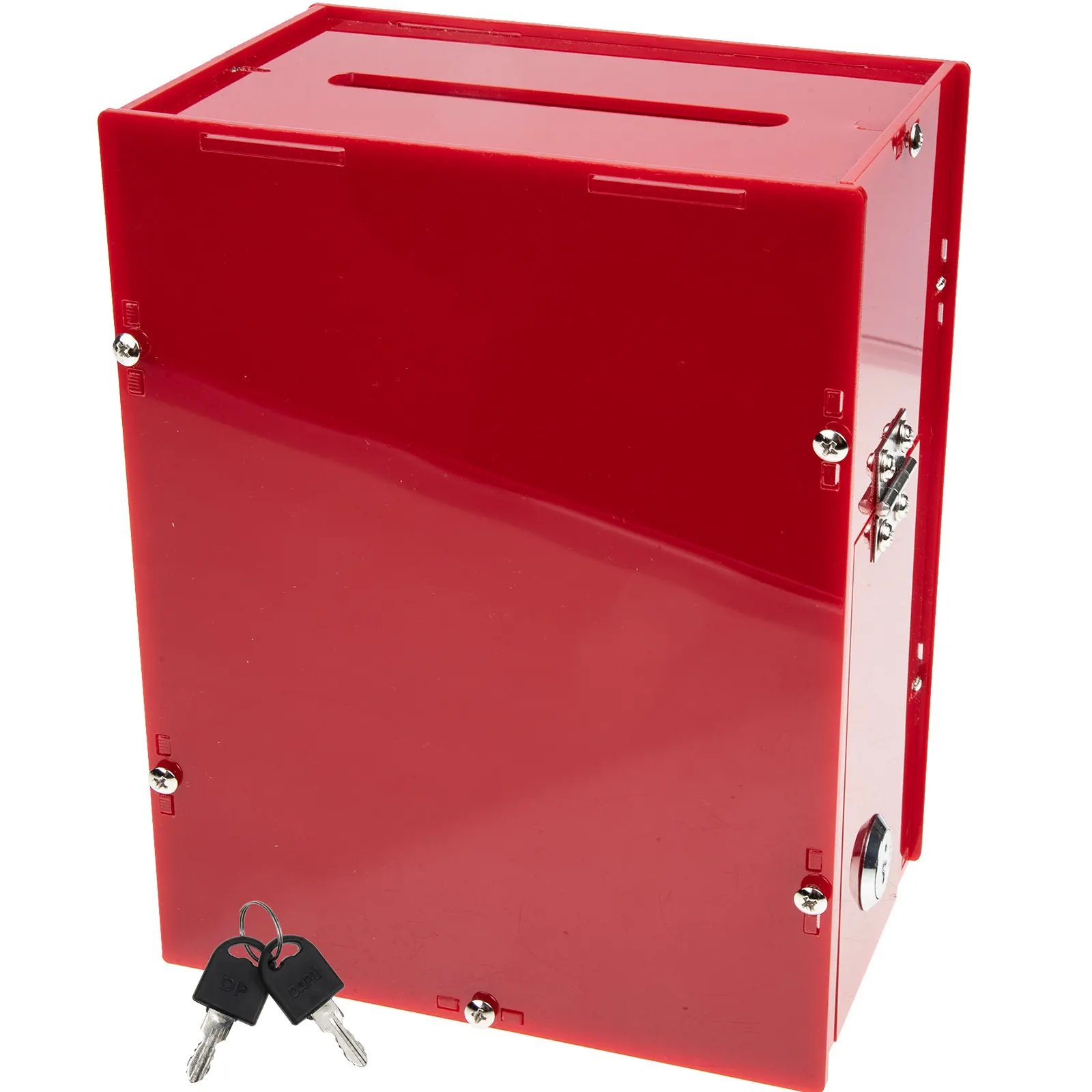 Professional Acrylic Ballot Box Portable Voting Case Bright Festive Color Design Sturdy Premium Material Reusable Decorative