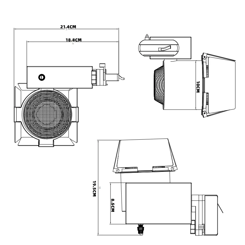 Art Museum Mini Constant 2700K-6000K Tunable Exhibition Spot Light Maunal Zoom 4 Wire 3 Circuit 10W 20W 35W Rail Track Spotlight