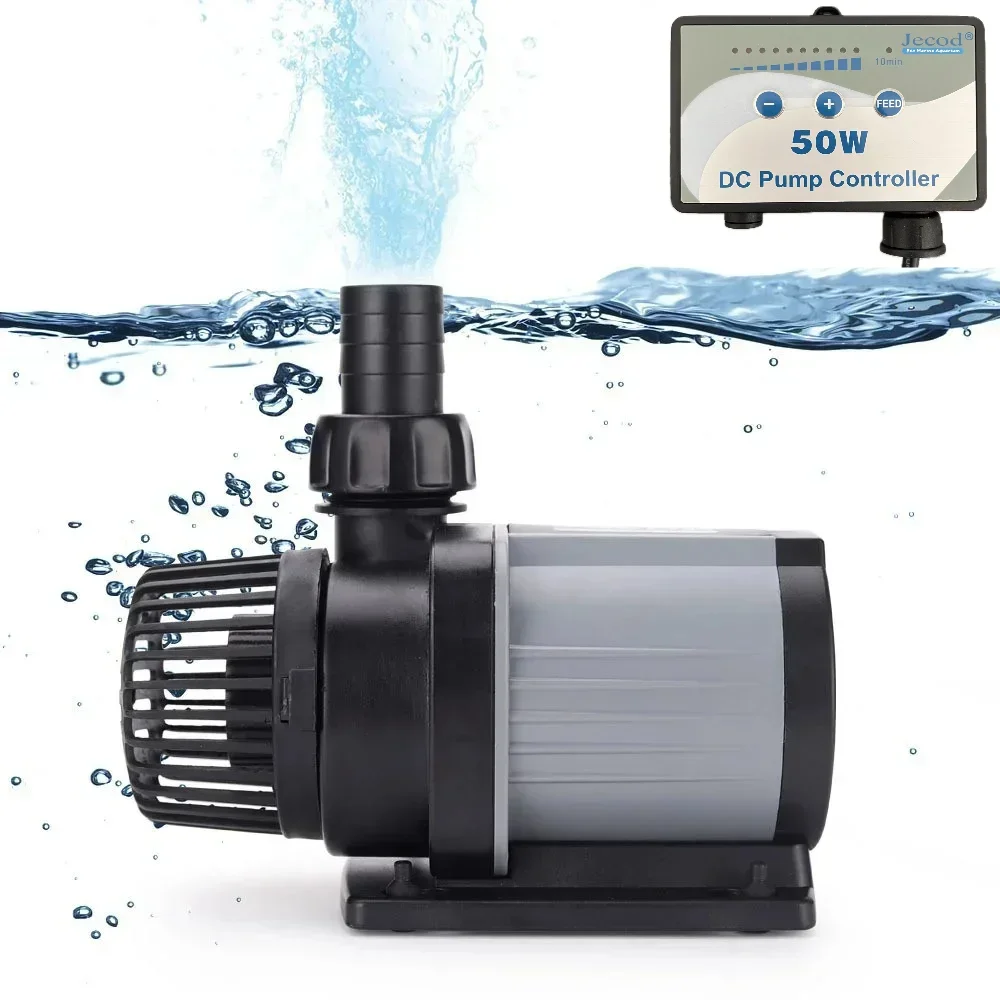

Jebao DCS-4000 30W Submersible Water Pump 4000L/h Flow Adjustable Energy Efficient Fish Tank Pump with Variable Frequency 100-24