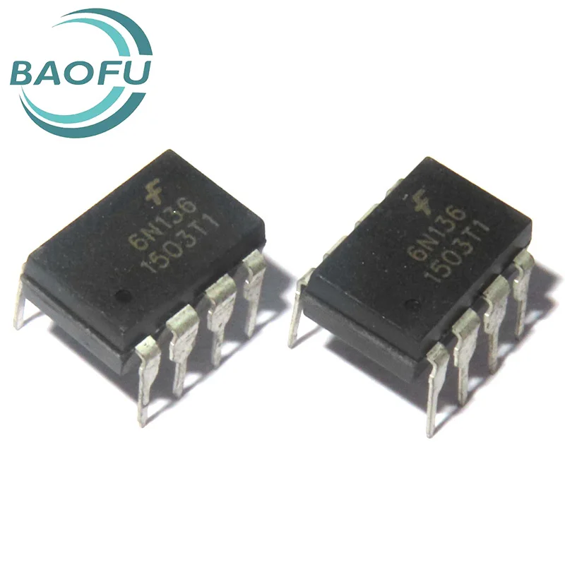Brand new imported DIP-8 optocoupler 6N136 chip