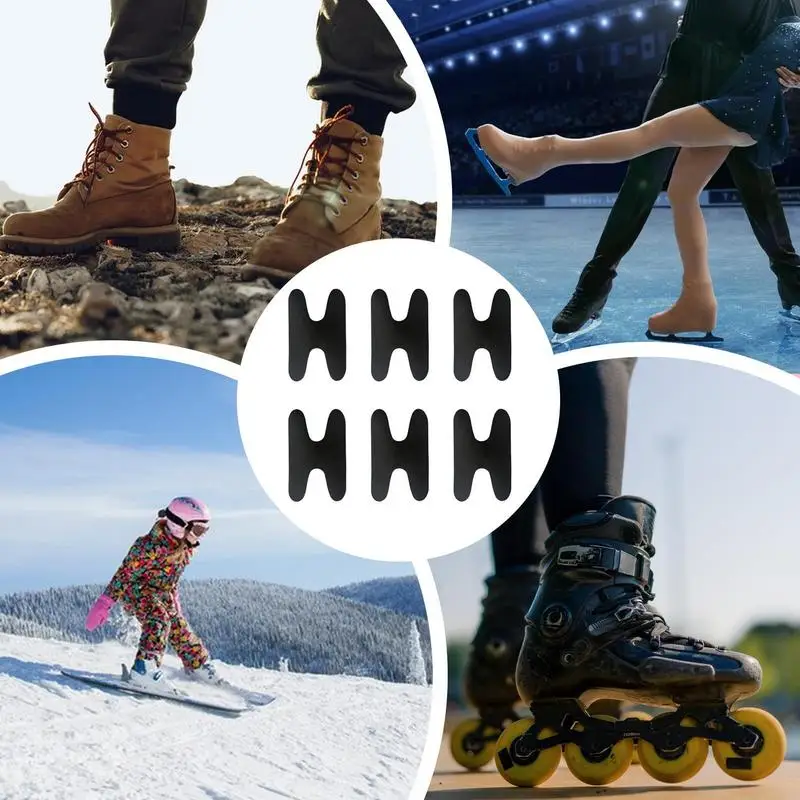 Inzetstukken voor skischoenen Pad Snowboardlaarzen Schuimmontagevulling 6x inzetstukken voor skischoenen Beschermer Accessoires voor ski- en snowboardlaarzen