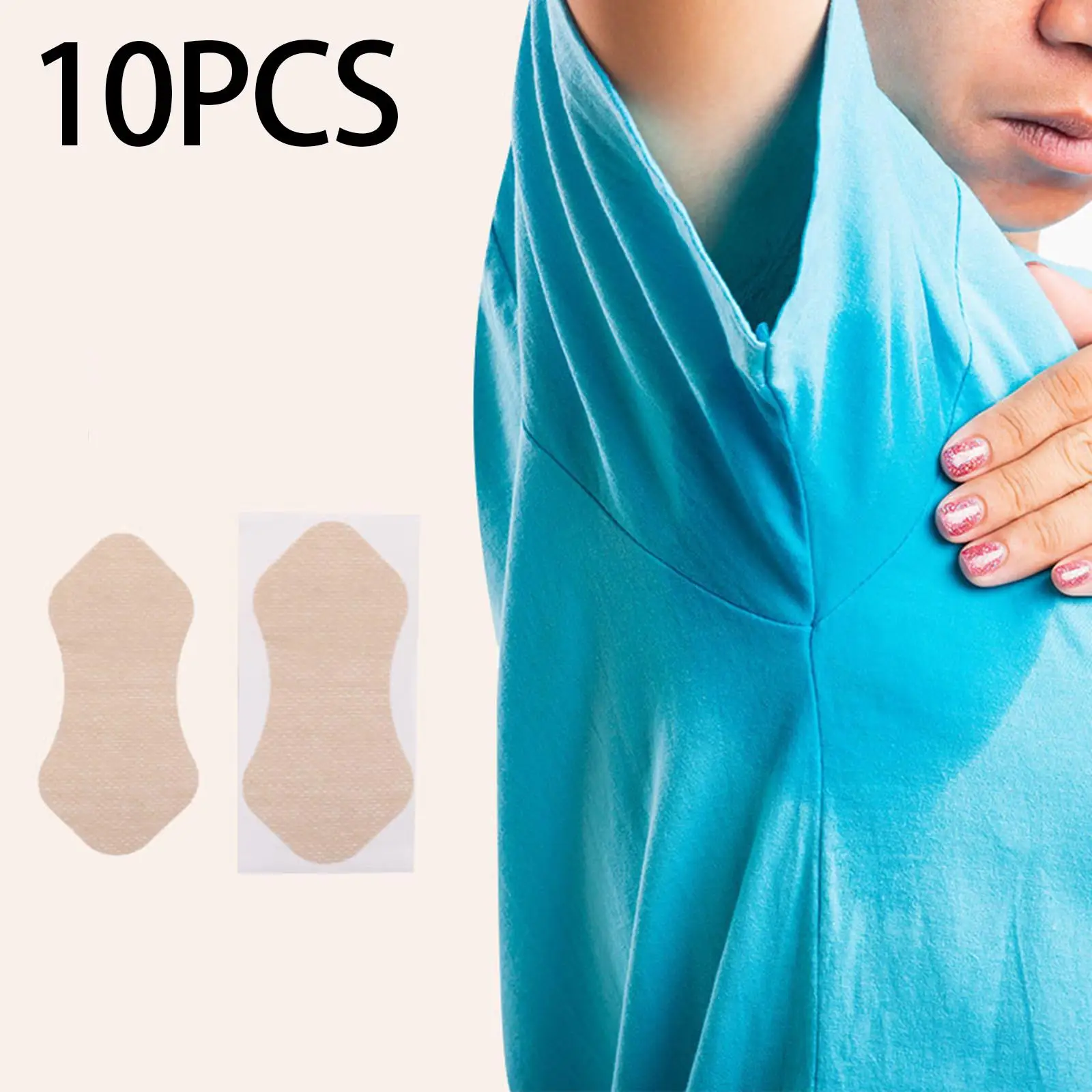 

10Pcs Armpit Sweat Pads Soft Self Disposable Sweat Protector Pads
