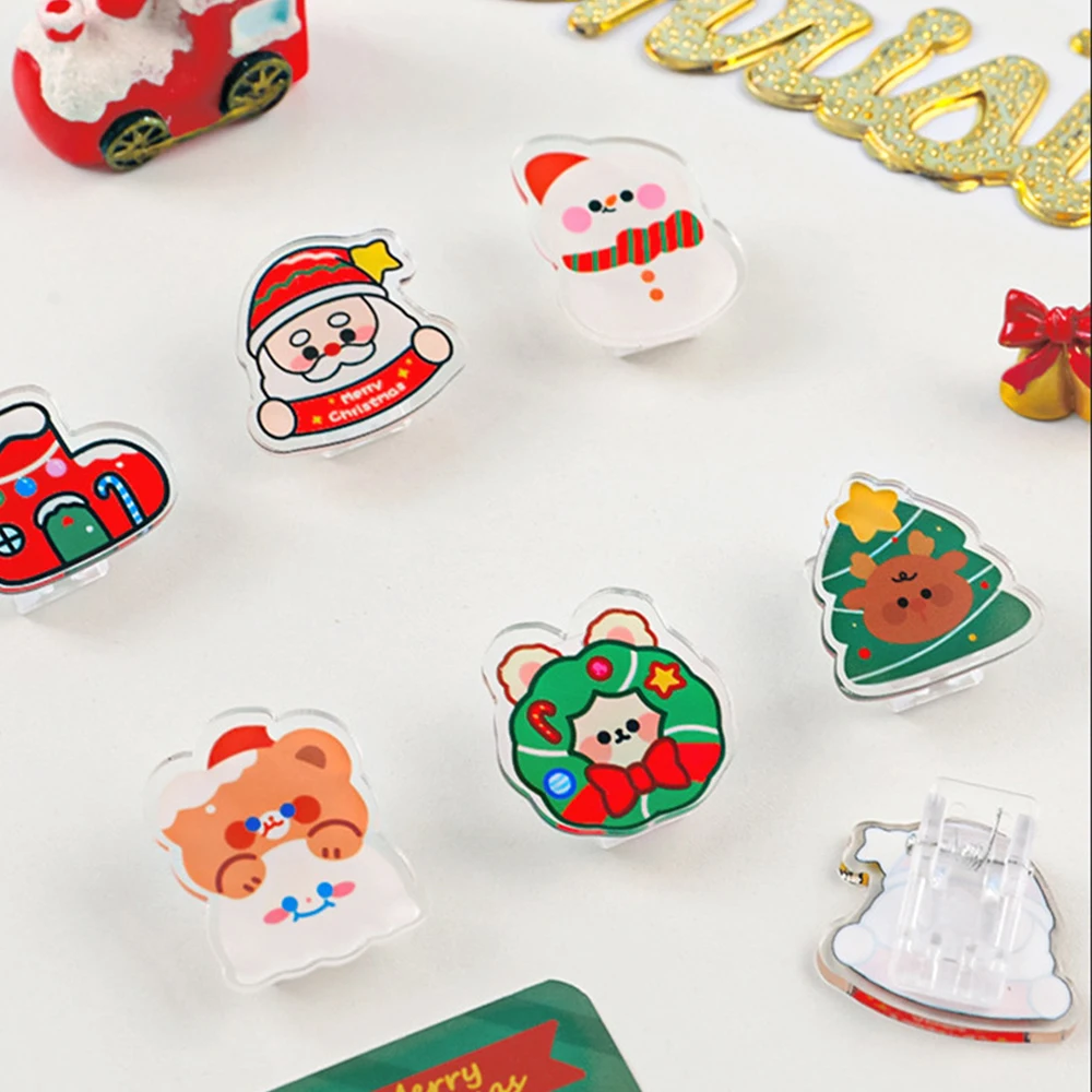 นักเรียนจองแฟ้มคลิปโปร่งใสวัสดุคลิปตกแต่งหนังสือข้อมูล Anti-Curl คลิป Office Binding Supplies อะคริลิค