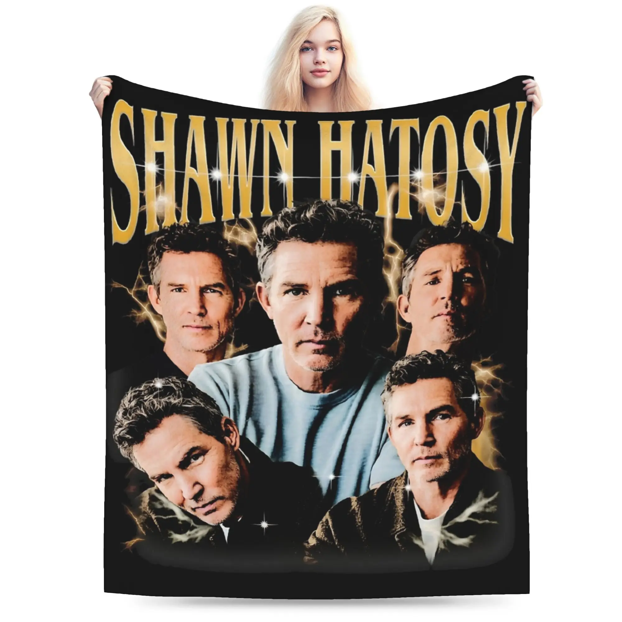 Vintage Shawn Hatosy Dr. Jack Abbott Blanket Flannel  Winter  Breathable Super Soft Throw Blanket for Bed Office Quilt