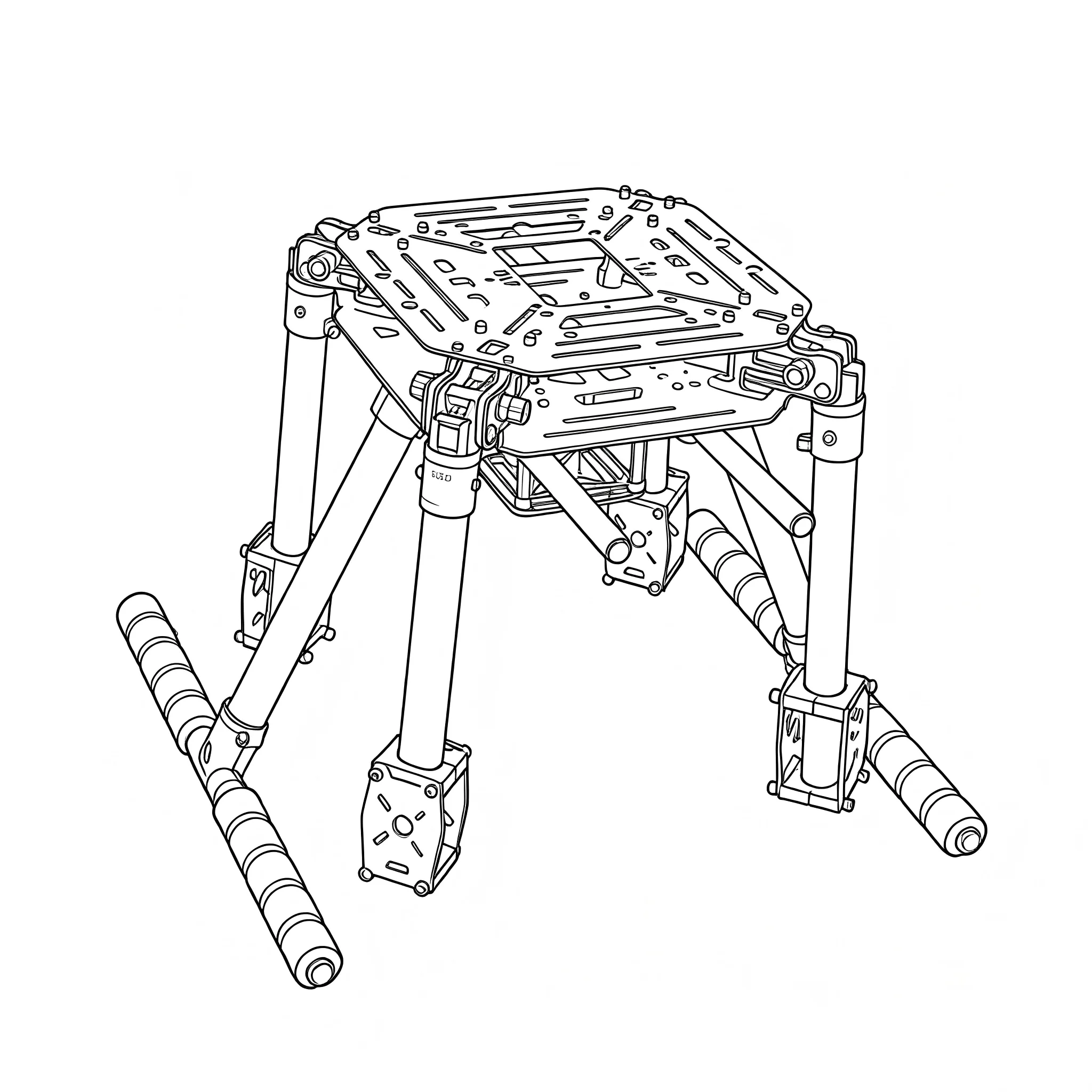 

HotRC 450 FRAME Wheelbase 4-Axle Frame Support 2212/2216 Motor for RC Quadcopter Drone