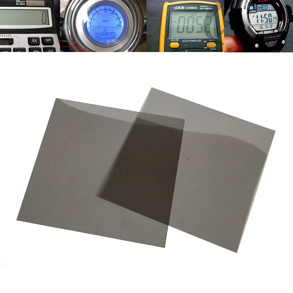 2Pcs Battery Electric Vehicle Polarized Film Image Display Screen LCD Polarizer Film 18cm