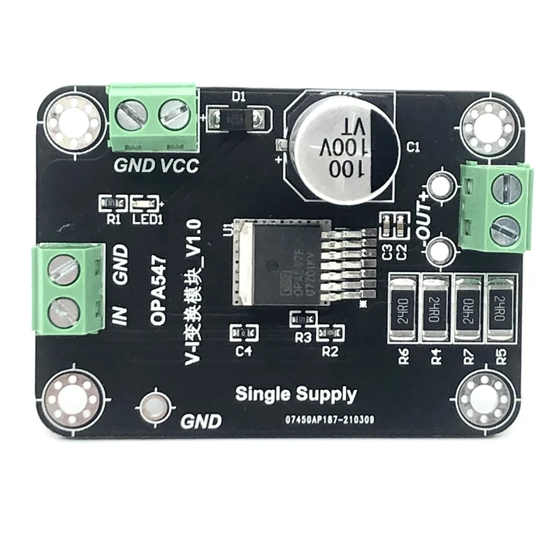 OPA547 Electronic Module Voltage Controlled Constant Current Source Single Power Supply VI Conversion AC/DC Constant Current Sou