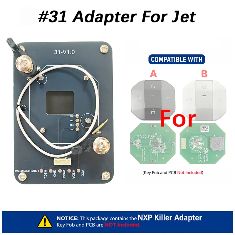 CNP259 Compatible #31-#40 NXP KILLER Device  Solider Free Adapter Board  For Mitsubishi Automotive NCF Key Programming Base