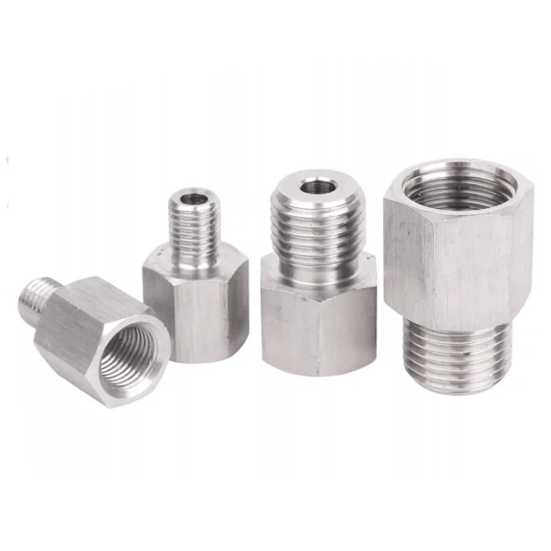 Threaded Hex Pipe Fitting 304 Stainless Steel Female To Male Adapter Connector 1/8