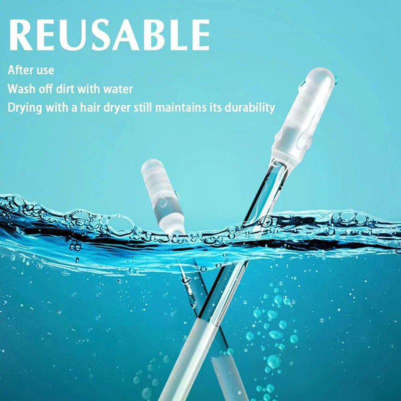 Sticky Ear Swabs Pick Reusable Ear Cleaner Soft Silicone Ear Wax Removal Tool Earwax Remover For Olders Adult Kid Disposable