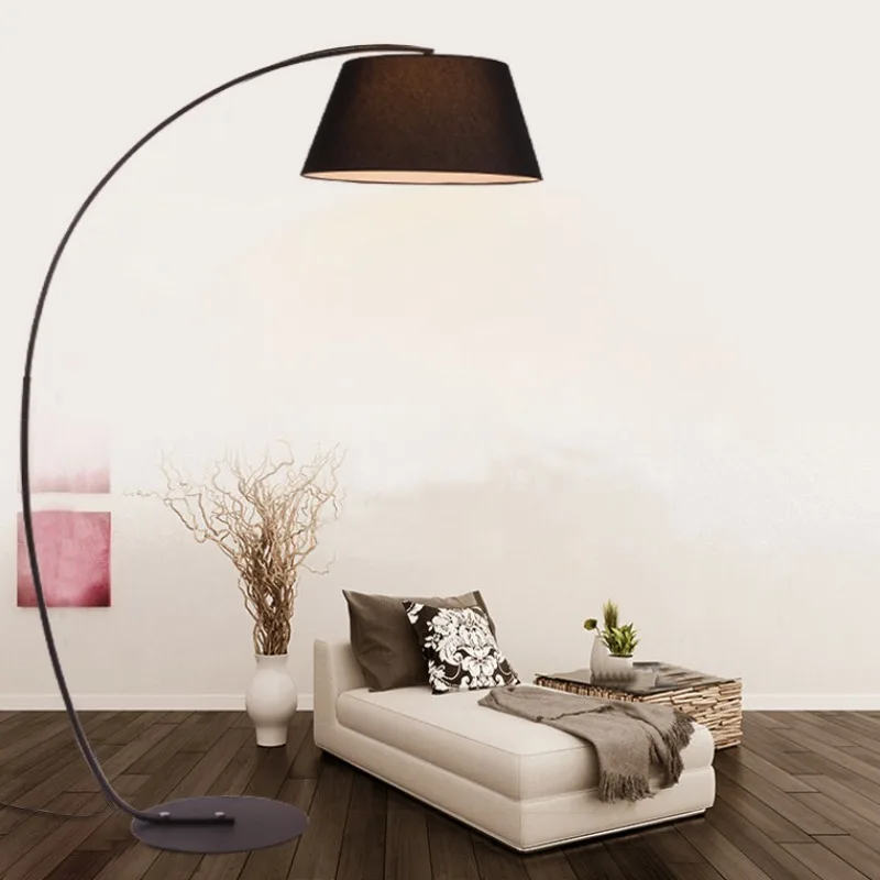 Living room sofa corner floor lamp modern minimalist study North European and American style creative fishing floor table lamp