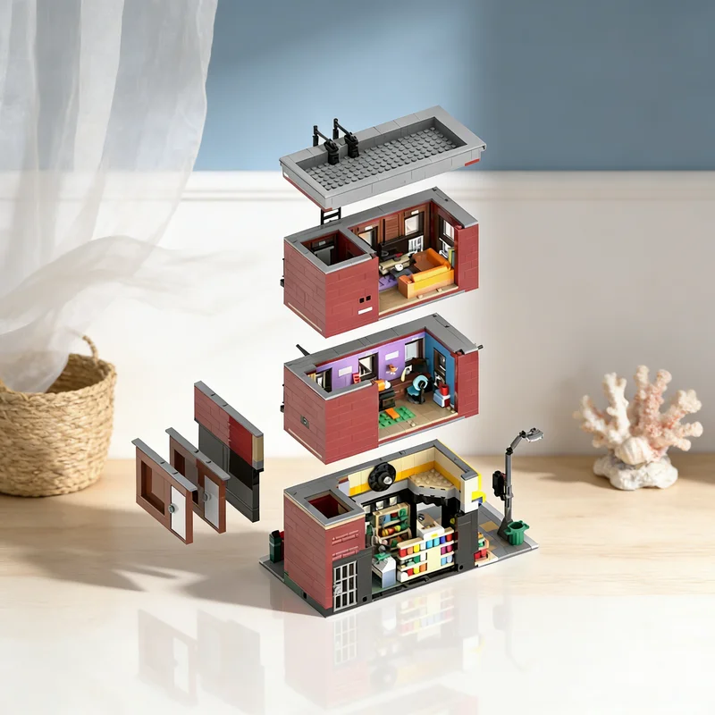 2143pcs MOC Spot Christmas Gifts Toys Deli Grocery Miles Morales Vs The Model Building Blocks Toys Architecture Christmas Gifts