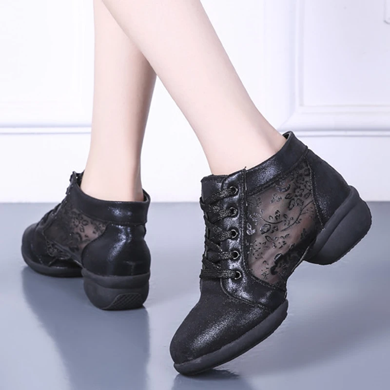 Scarpe da ballo da donna Suola morbida Scarpe da donna Breath Jazz Hip Hop Scarpe da ginnastica sportive Scarpe da ballo jazz moderne da donna