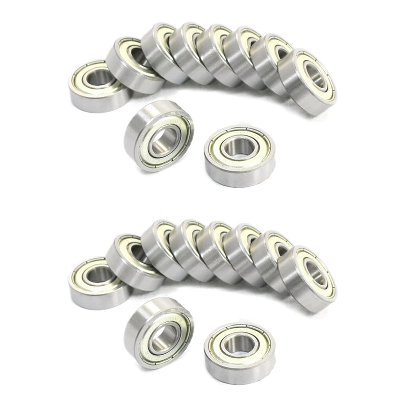 6000Z 10Mm X 26Mm X 8Mm Sealed Deep Groove Radial Ball Bearings 20 Pcs