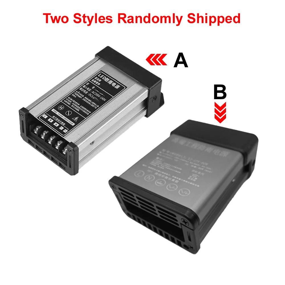 Rainproof Power Supply 5V 12V 24V 36V 60W 100W 120W 250W 400W 500W 600W Outdoor 220v to 12V Waterproof LED Driver Transformer
