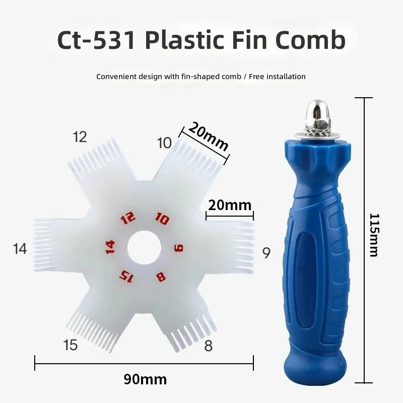 for CT-351 Fin Comb Air Conditioning Brush Condenser Cleaning Tool Radiator Fin Straightener Comb for AC Maintenance