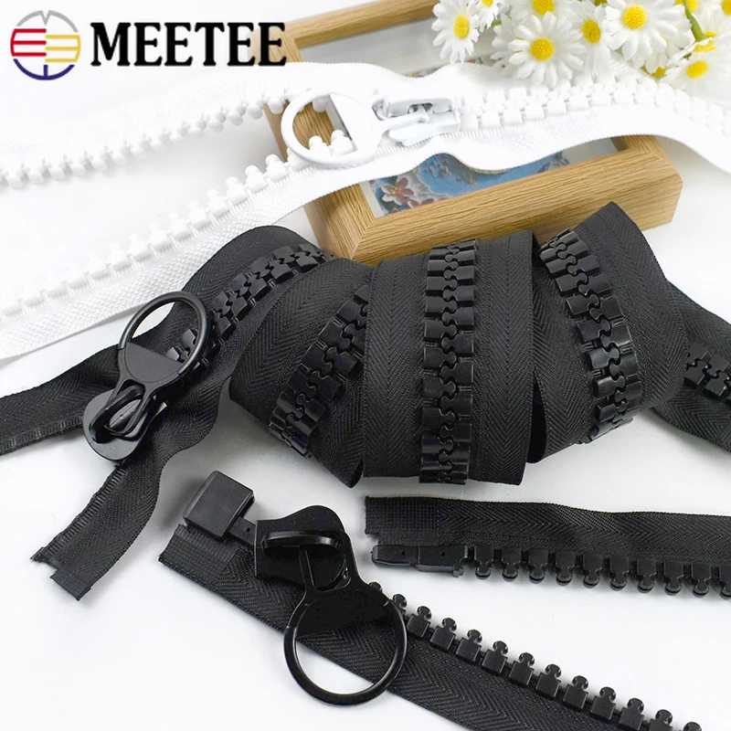 

20# 60-100cm Extra Large Resin Zipper Open-End Zip Closure for Coat Jacket Tent Long Zippers Repair Kit DIY Sewing Accessories