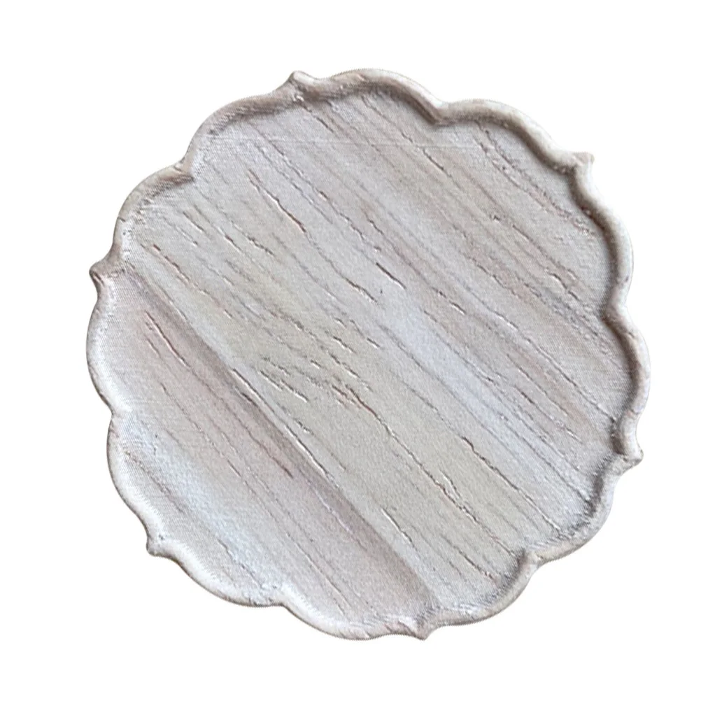 1 قطعة صينية خشبية صغيرة ملحقات ديكور عالية الجودة للمنزل الصغير غرفة المعيشة المطبخ لوازم بيت الدمى الواقعية #5