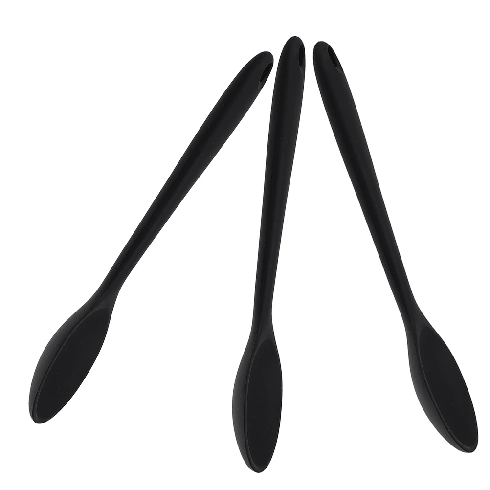 

3pcs Silicone Stirring Spoon Heat Resistant Non-Stick Food Spoon Kitchen Tool for Cooking Soup Sautéing