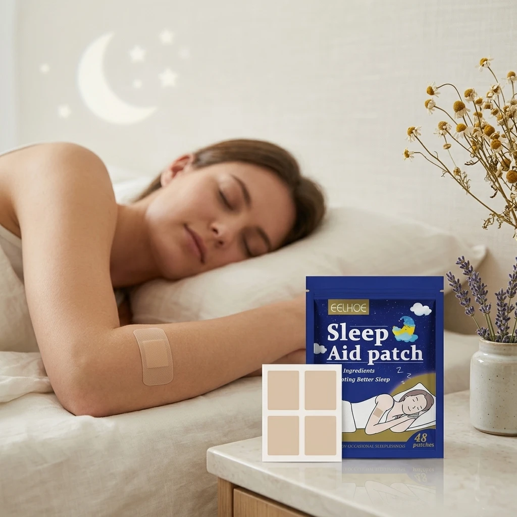 Sleep Aid Patch Deep Relax Nerves Gentle Stimulates Organs Boost Blood Circulation Fatigue Relief Anti‑insomnia Acupoint Patches
