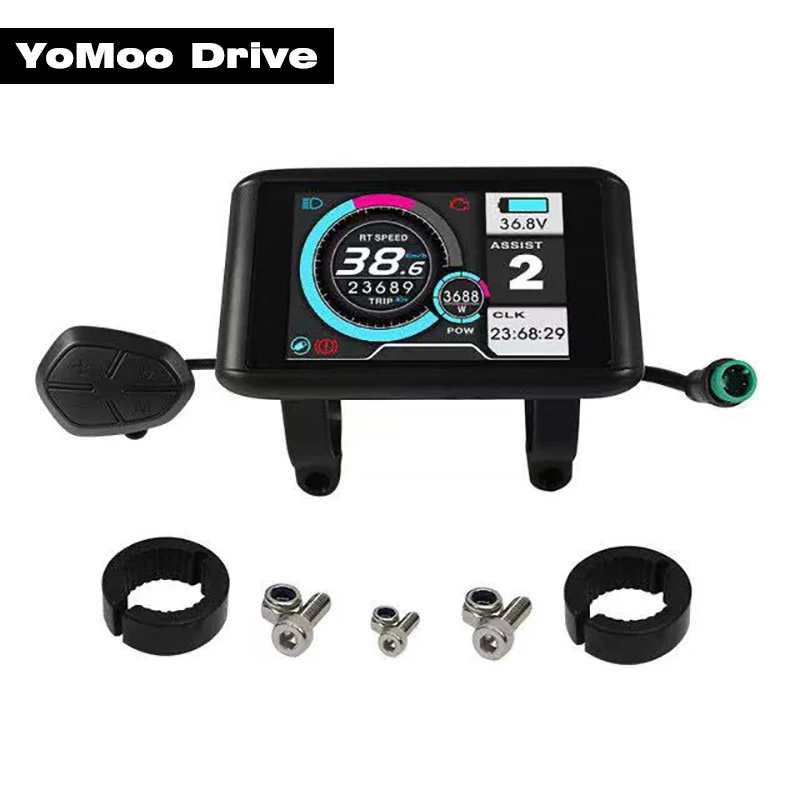 

Electric Bicycle Display TFT Colorful UKC1 48V 60V 72V Speedometer with PAS Function for Sabvoton Controller