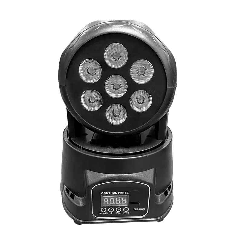 

7 shaking head dyed Pa lights KTV bar rotating LED colorful lights Seven 10-watt shaking head lights