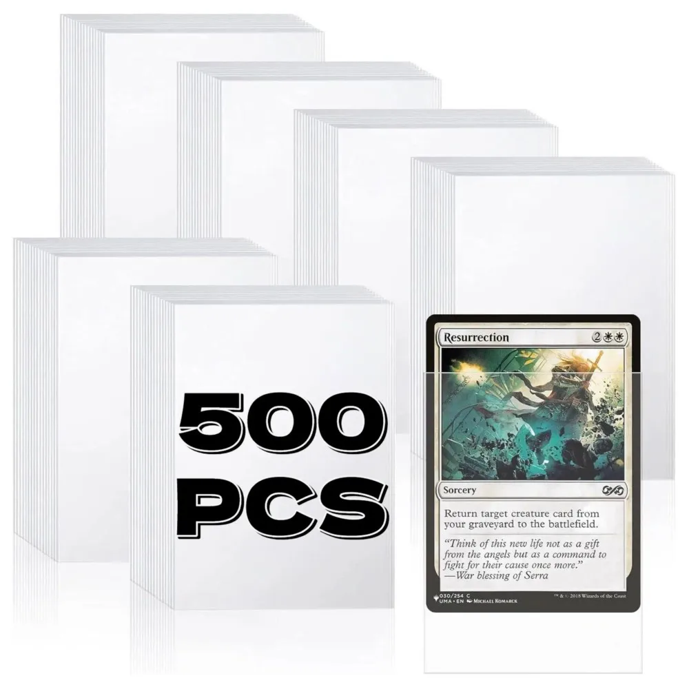 Anti Scratch Dust Proof Trading Card Protectors 500 Counts Clear Plastic Soft Penny Card Sleeves For PTCG MTG Game Sports Cards