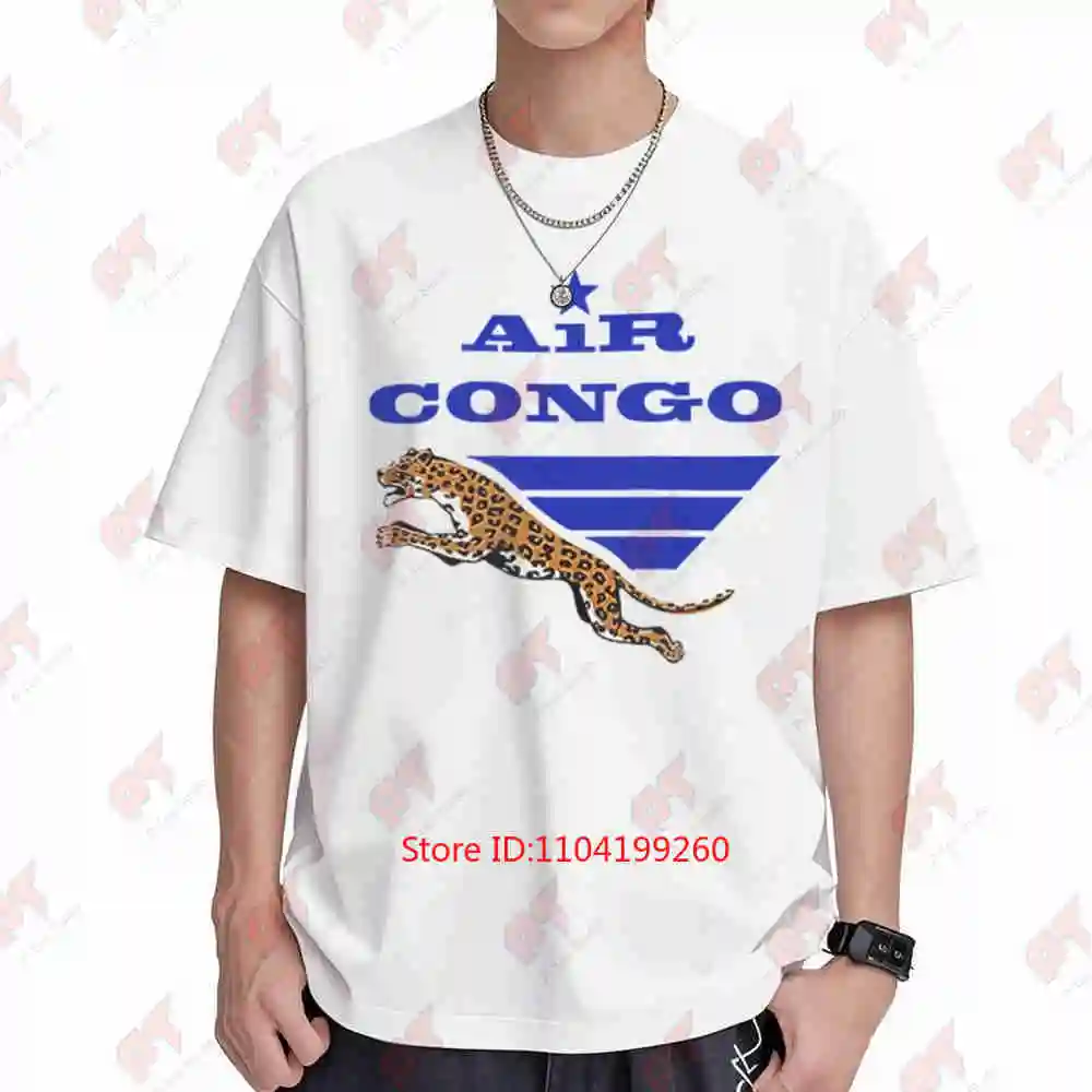 Air Congo Leopard Short Sleeve Tee 100% Cotton T-Shirt