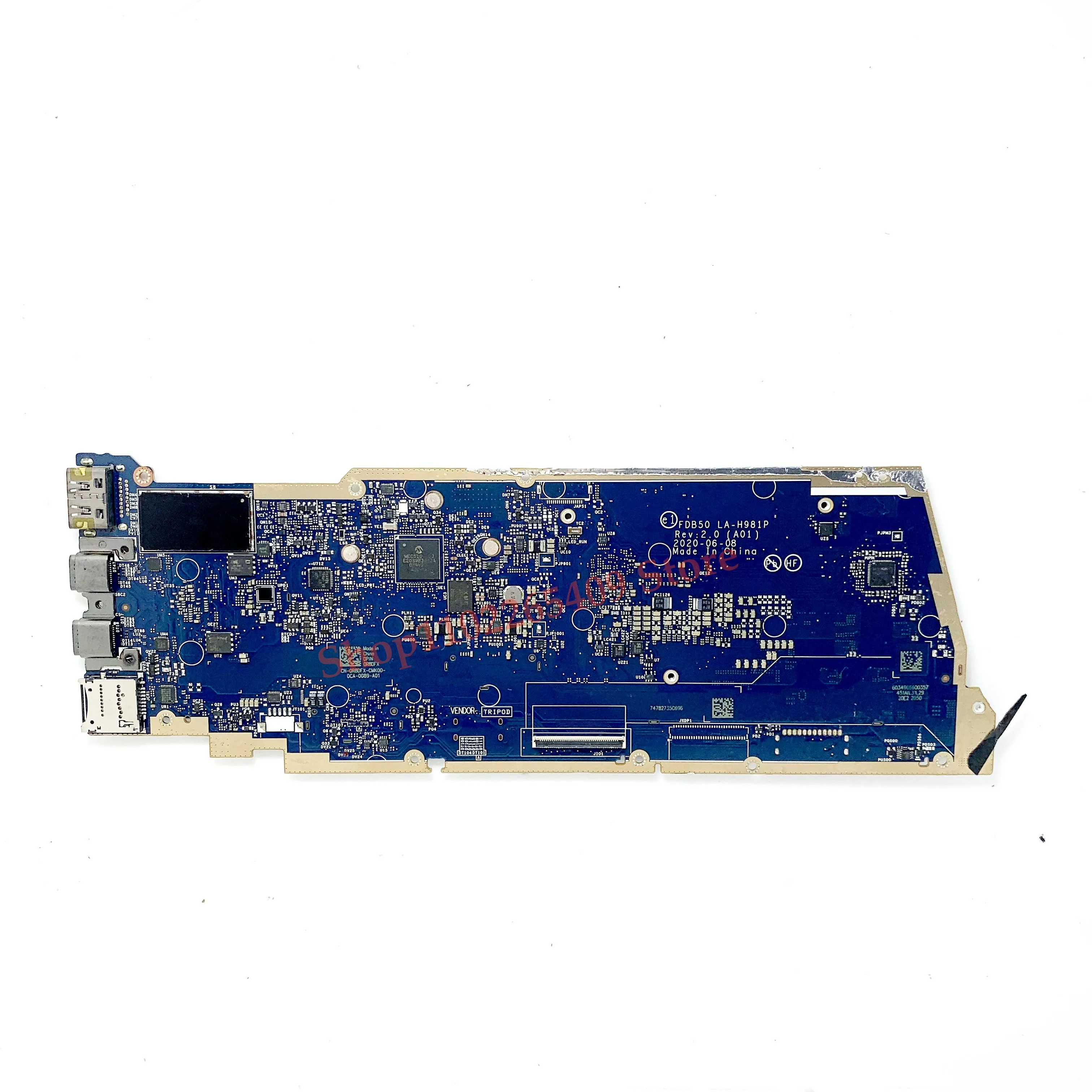 NEW Mainboard CN-0R8DFX 0R8DFX R8DFX For DELL 9510 Laptop Motherboard FDB50 LA-H981P With SRGKX I5-10310U CPU 100%Full Tested OK