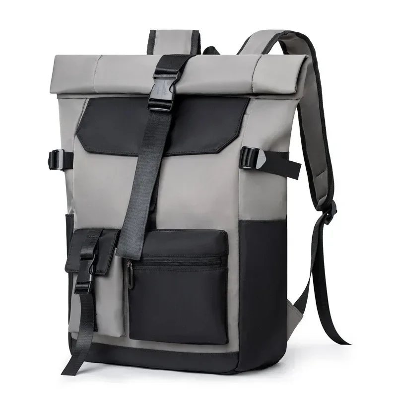 

Waterproof Outdoor Sports Leisure Travel Backpack Roll Up Men's Laptop Backpack Computer Bag Outdoor Travel Hiking Camping