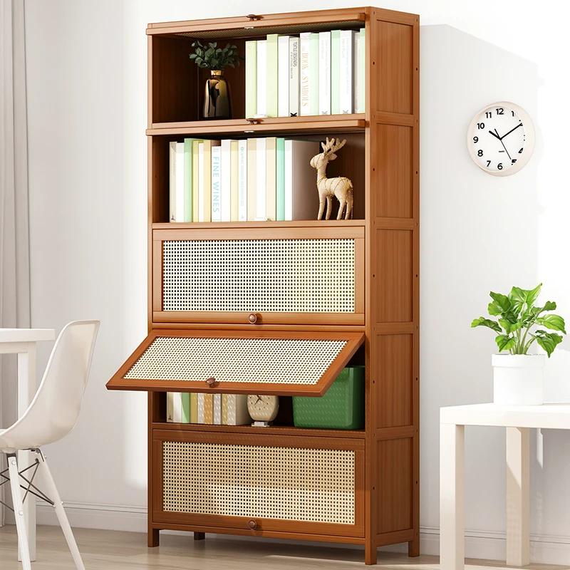 

Desktop Bedroom Bookcases Bamboo Display Cabinet Storage Display Bookshelf Floating Perfume Estanteria Habitacion Home Furniture