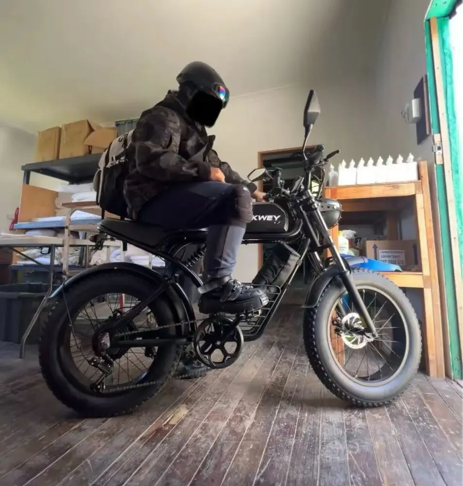 KICKWEY K7 Electric Bike, 3000W Off-Road Electric Bicycle, Full Suspension E-Bike, 20" Fat Tire All-Terrain Electric Dirt Bike