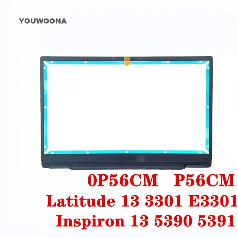 Marco frontal LCD de repuesto para ordenador portátil, nuevo y ORIGINAL, 0P56CM, P56CM, para DELL Latitude 13, 3301, E3301, Inspiron 5390, 5391