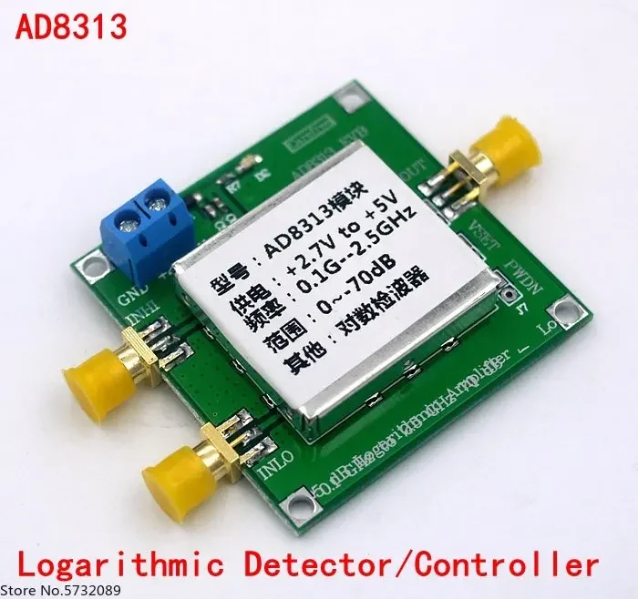 0.1 GHz to 2.5 GHz, 70 dB logarithmic detector/controller AD8313