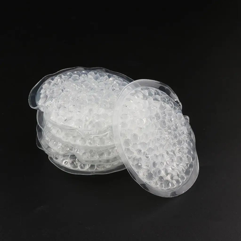 5pcs Round Reusable Gel Heat Cold Pack Freezable Microwavable Mask for Tired Eyes Injuries Headaches Eyes