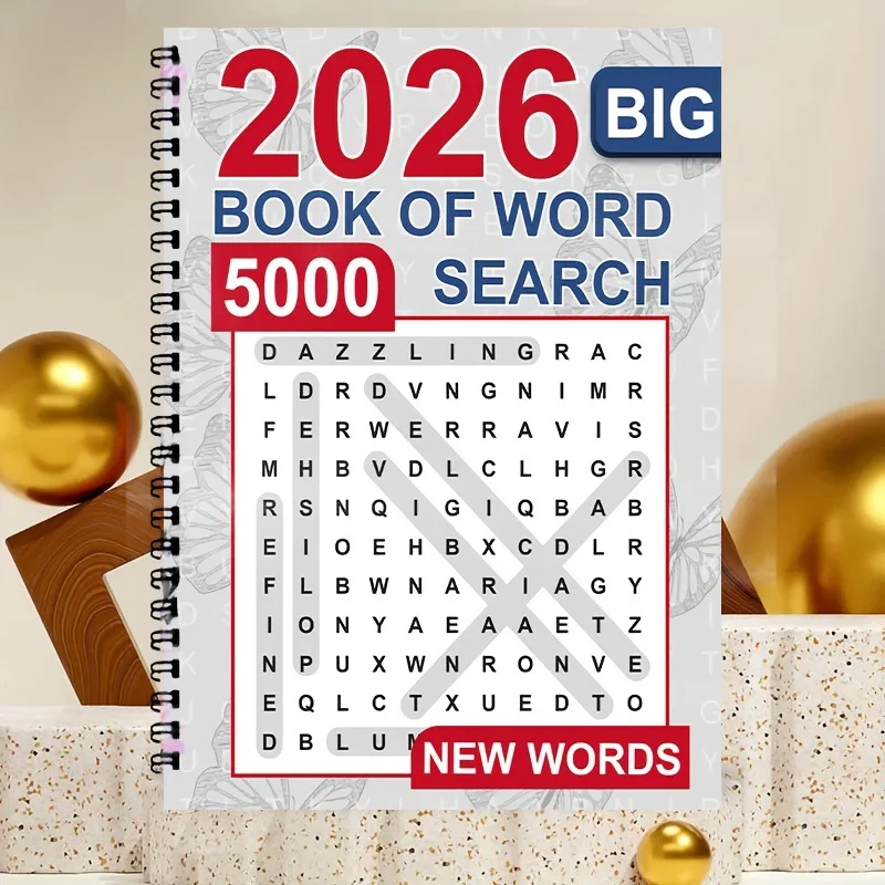Jumbo Word Search Book for Seniors Large Print Puzzle Game Easy-to-Read Brain Training Activity Workbook